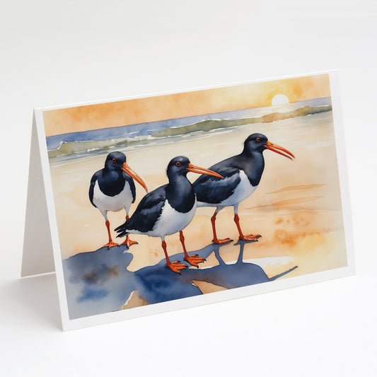 Buy this Oystercatchers Foraging Greeting Cards Pack of 8