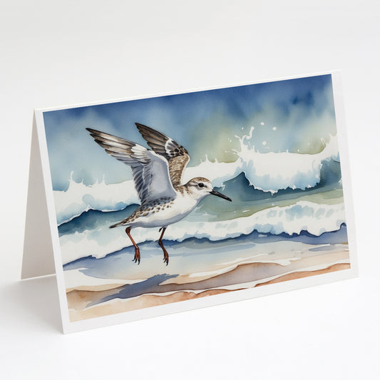 Buy this Sanderling Racing the Tide Greeting Cards Pack of 8