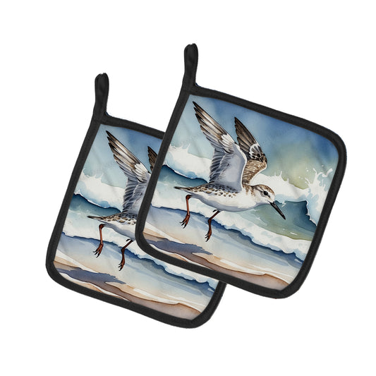 Buy this Sanderling Racing the Tide Pair of Pot Holders