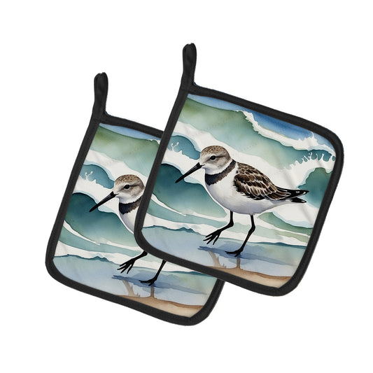 Buy this Sanderling Racing the Tide Pair of Pot Holders