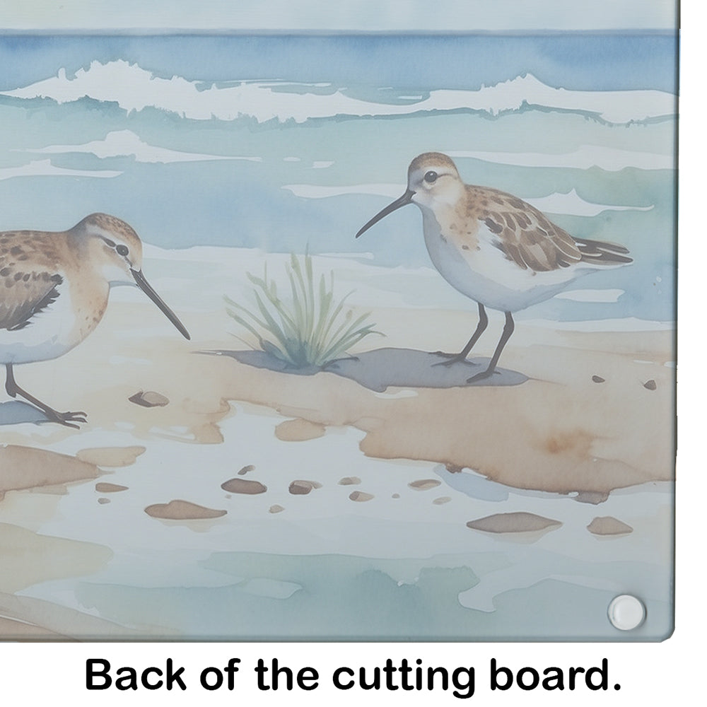 Sandpipers Hunting Glass Cutting Board