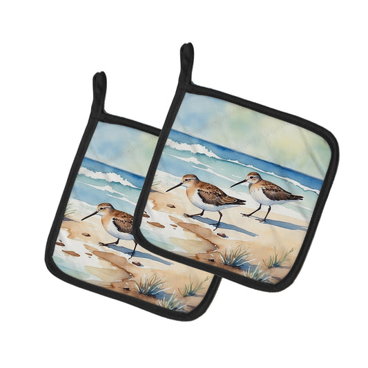 Buy this Sandpipers Hunting Pair of Pot Holders