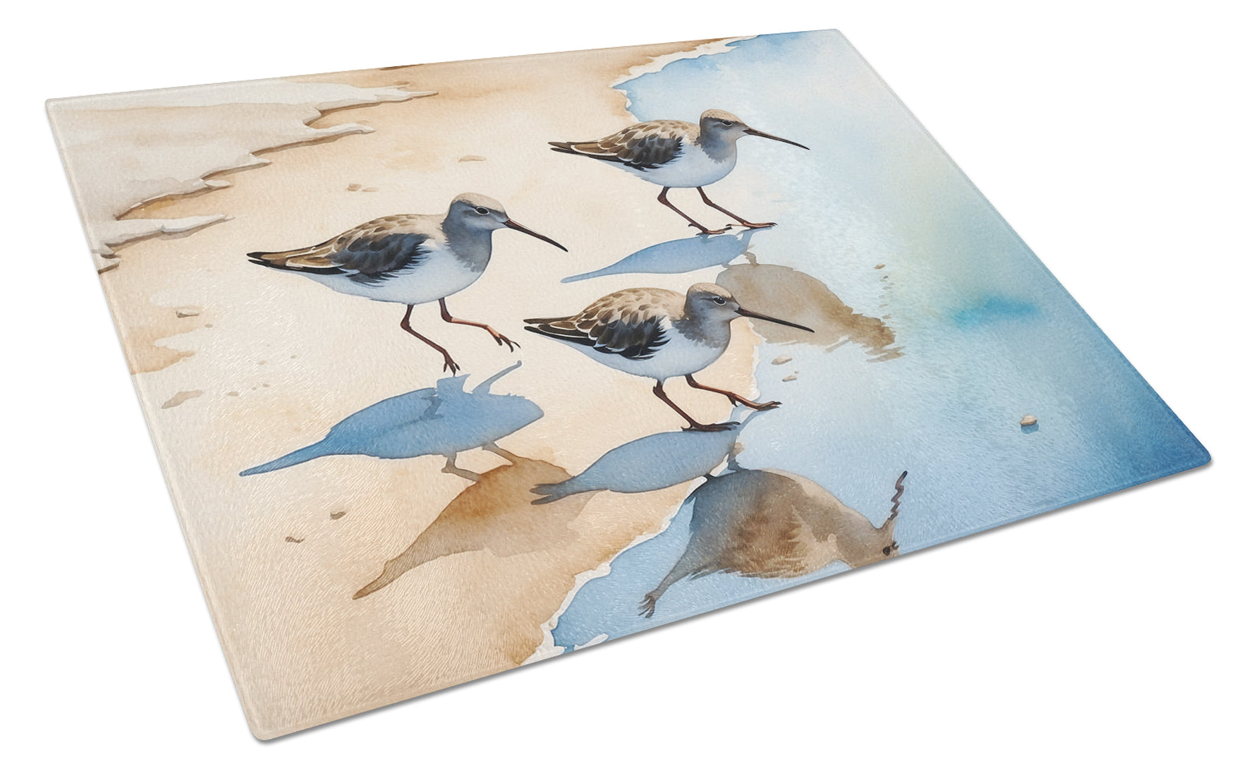 Buy this Sandpipers Glass Cutting Board