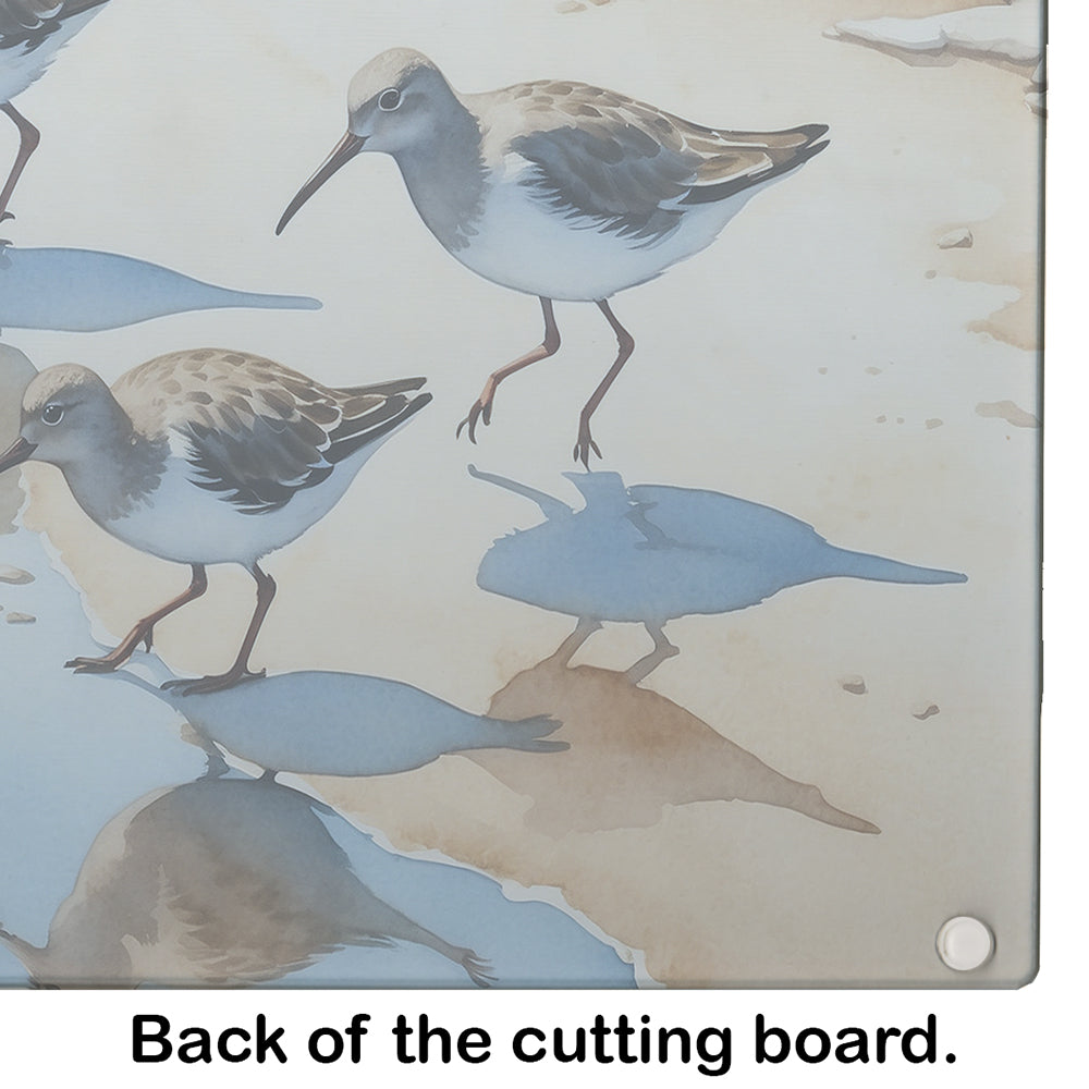 Sandpipers Glass Cutting Board