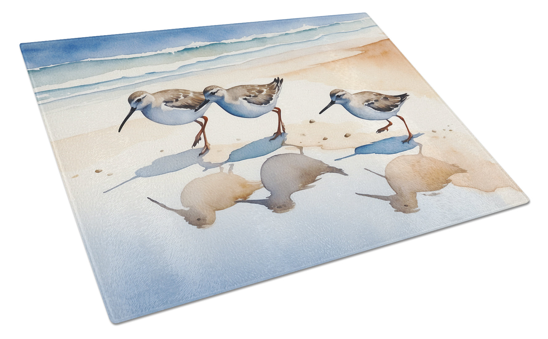 Buy this Sandpipers Glass Cutting Board