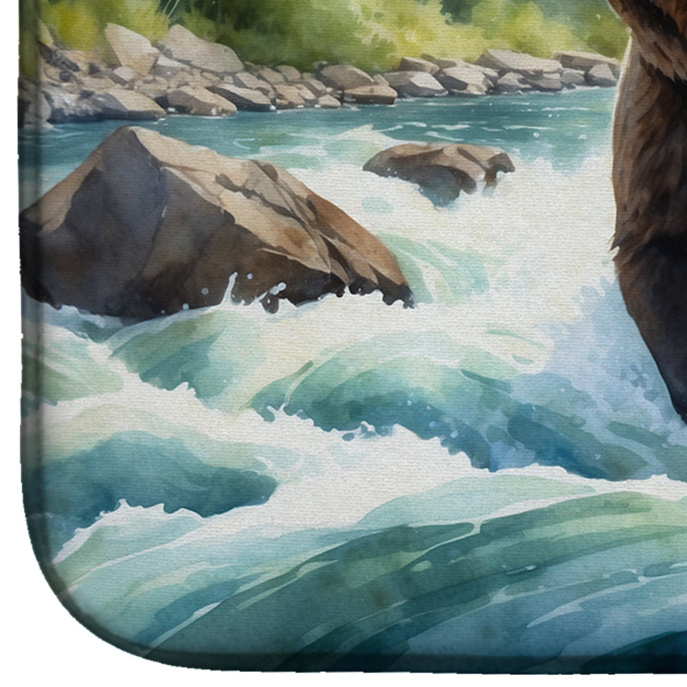 Alaskan Wilderness Grizzly Bear Dish Drying Mat