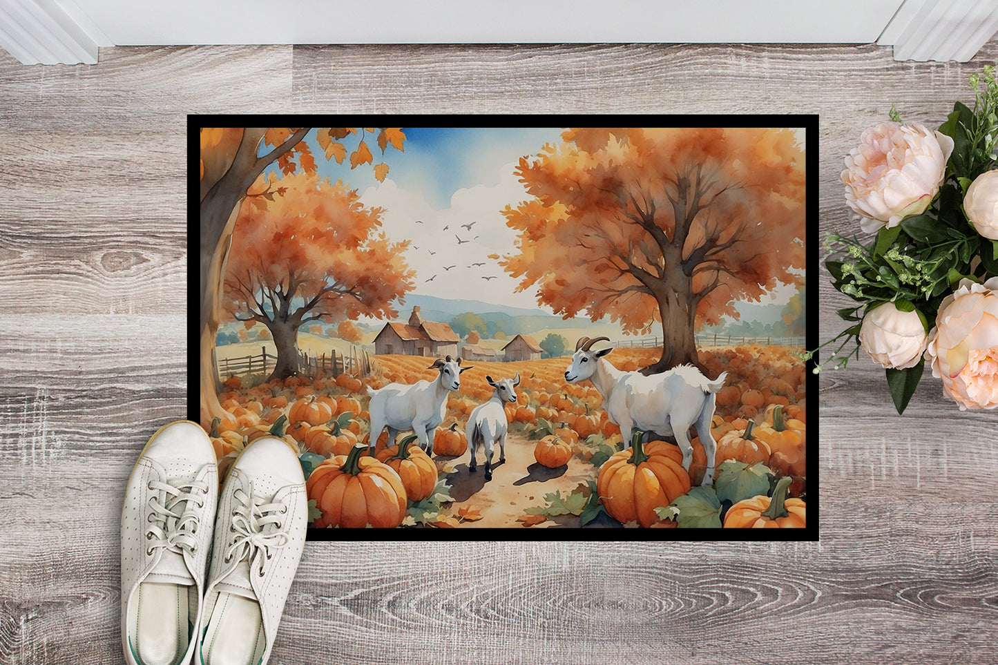 Autumn Goats Doormat