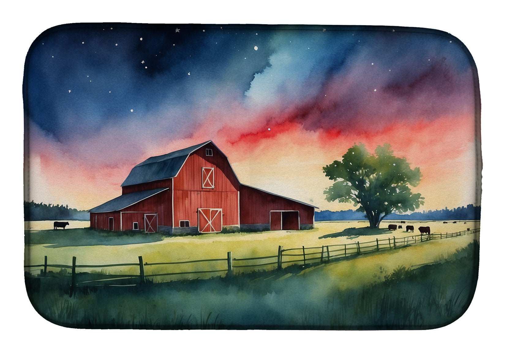 Buy this Barn at Twilight Dish Drying Mat