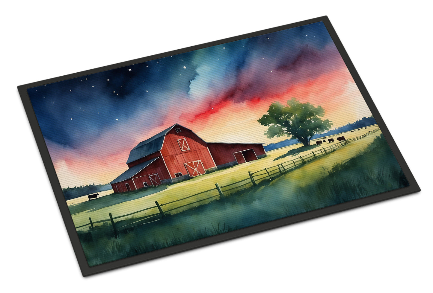 Buy this Barn at Twilight Doormat