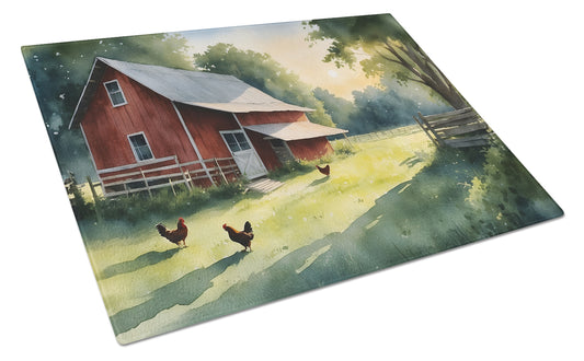 Buy this Chicken Coop at Dawn Glass Cutting Board