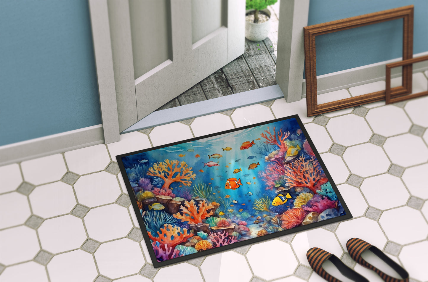 Coral and Fish Doormat