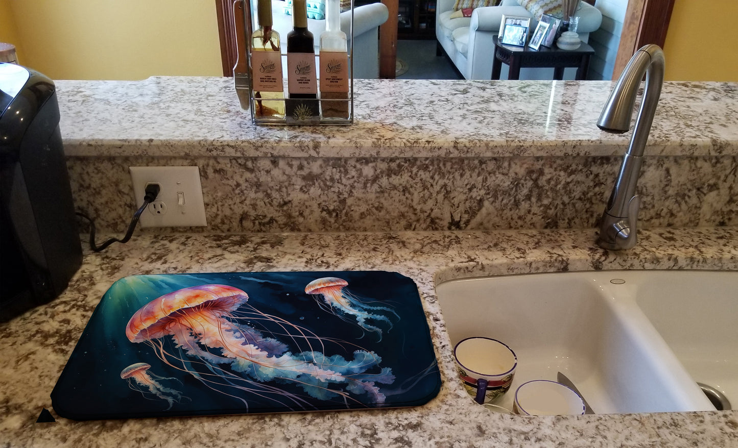 Deep-Sea Jellyfish Dish Drying Mat