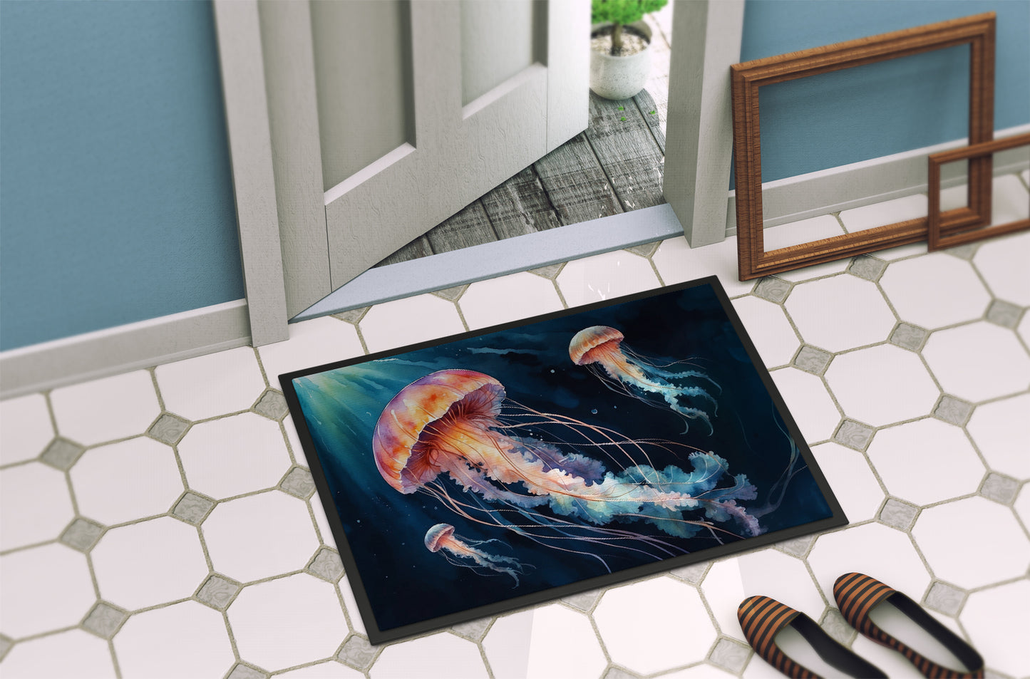 Deep-Sea Jellyfish Doormat