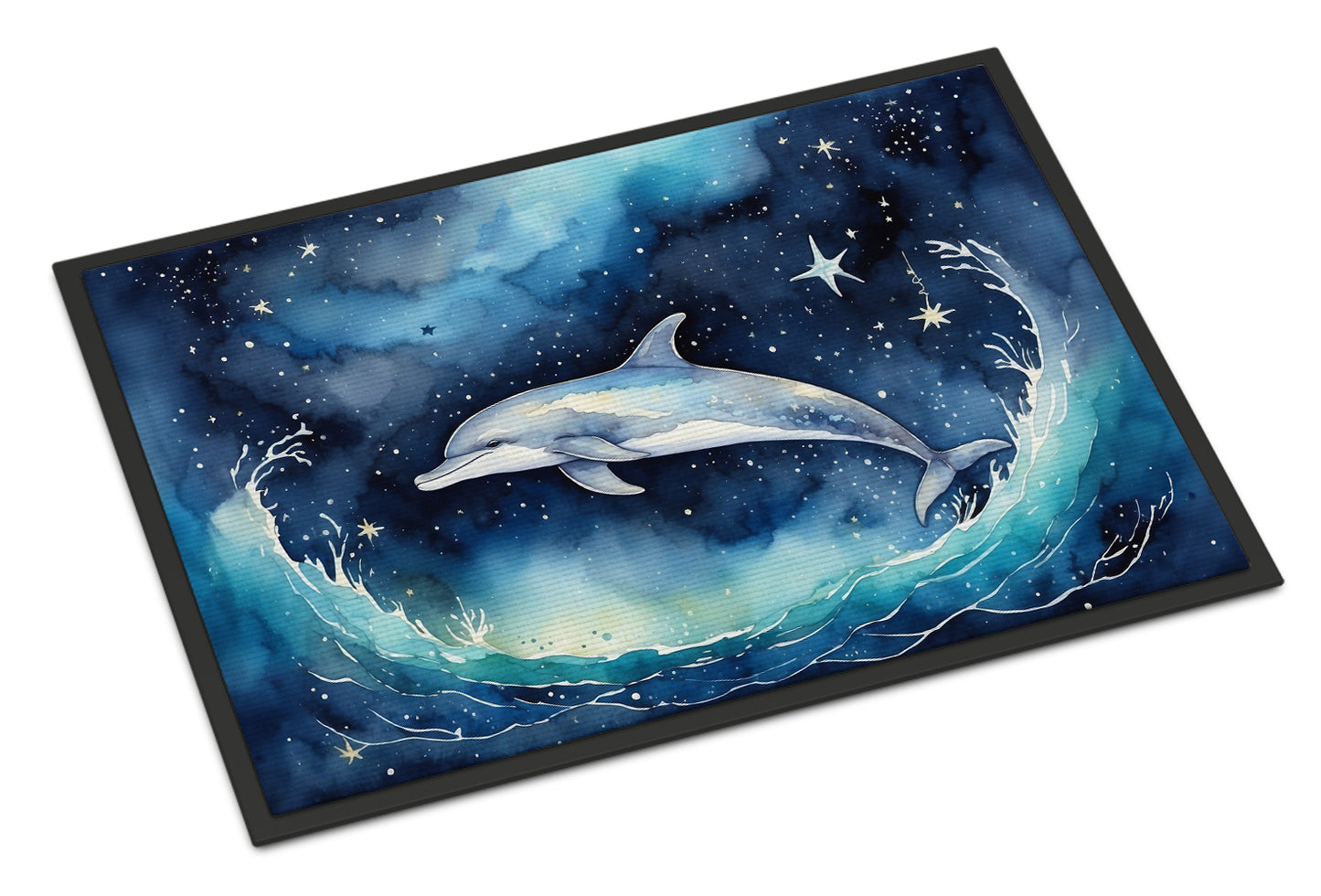 Buy this Dolphin in a Starry Sea Doormat