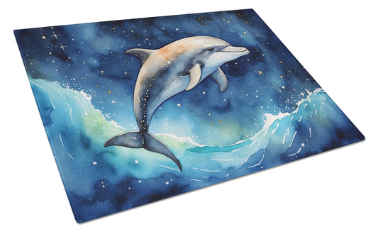 Buy this Dolphin in a Starry Sea Glass Cutting Board