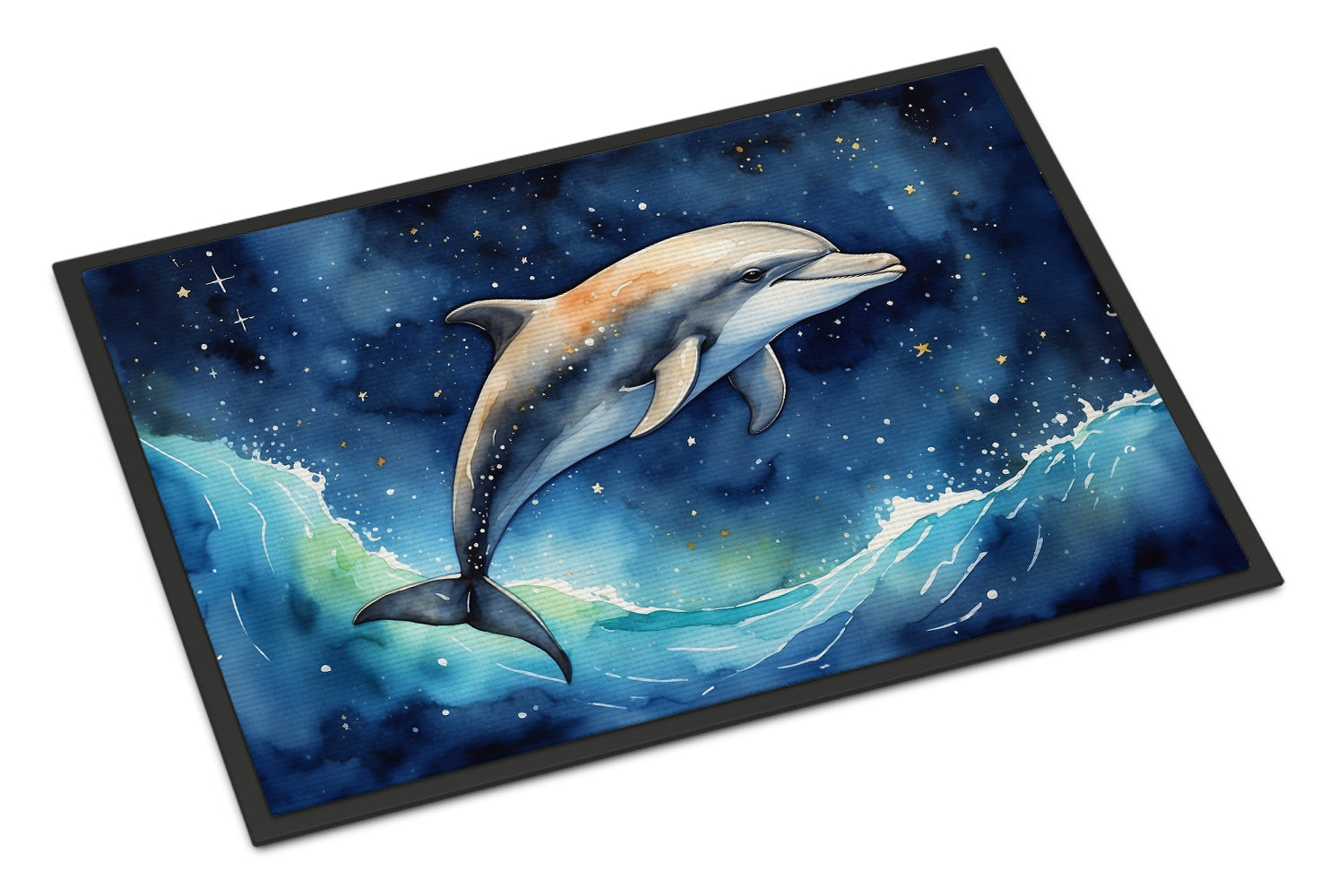 Buy this Dolphin in a Starry Sea Doormat