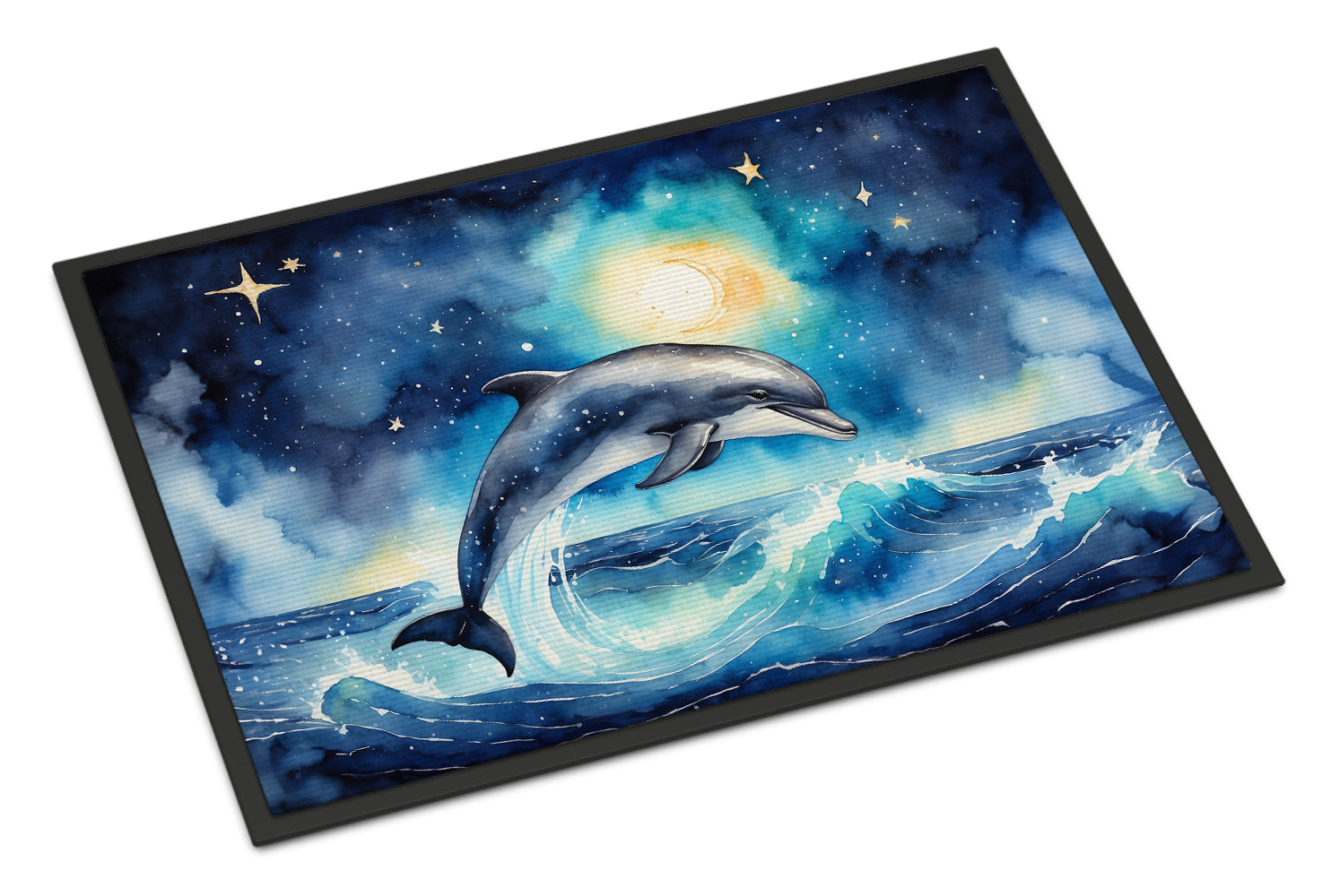 Buy this Dolphin in a Starry Sea Doormat