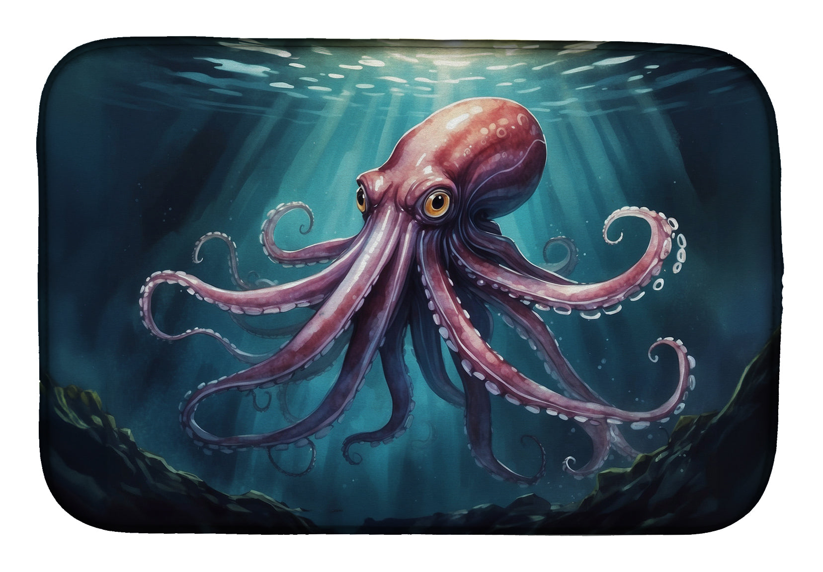 Buy this Giant Squid Dish Drying Mat