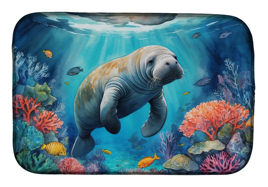 Buy this Manatee and Coral Reefs Dish Drying Mat