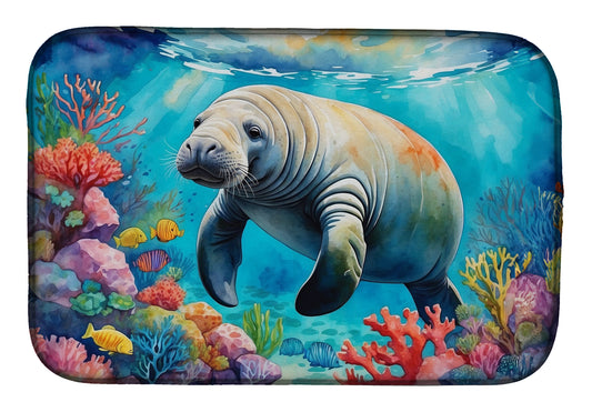 Buy this Manatee and Coral Reefs Dish Drying Mat