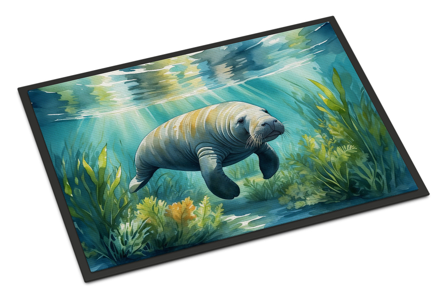 Buy this Manatee in a Seagrass Bed Doormat