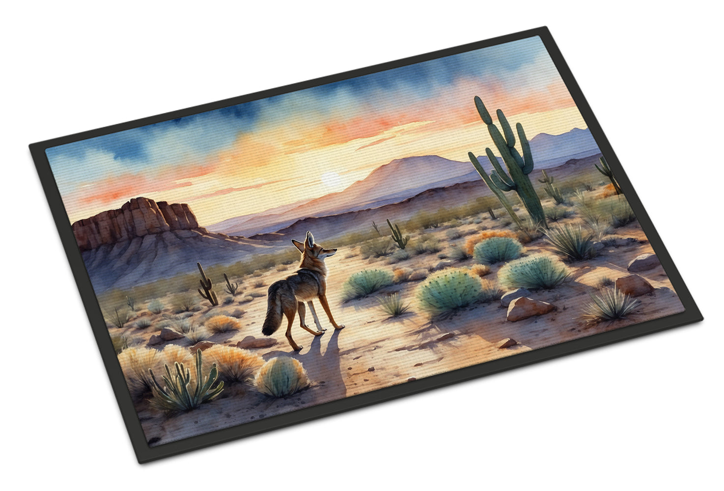 Buy this Desert Sunset Coyote Doormat