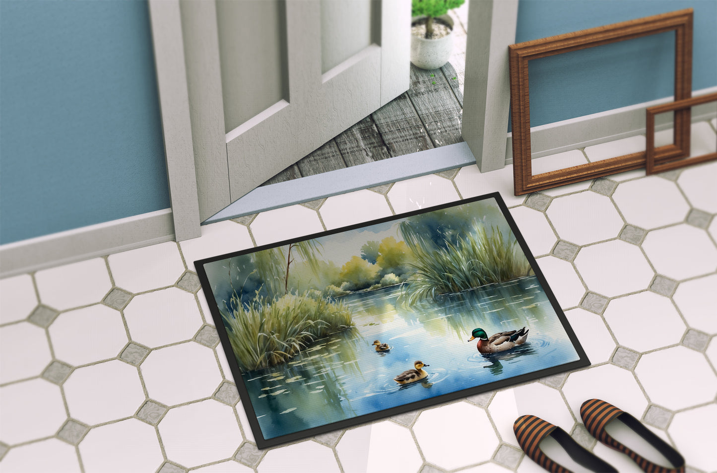 Ducks by the Pond Doormat