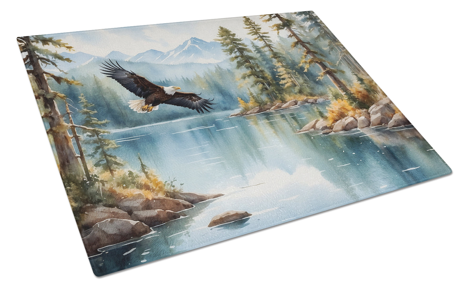 Buy this Eagle in Flight Glass Cutting Board