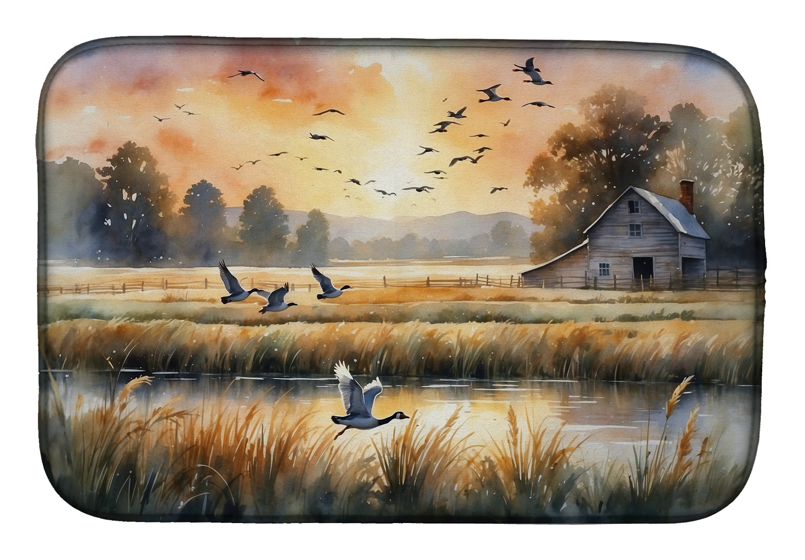 Buy this Geese in Flight Dish Drying Mat