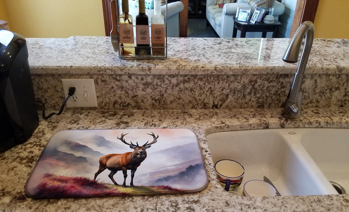 Highland Red Deer Dish Drying Mat