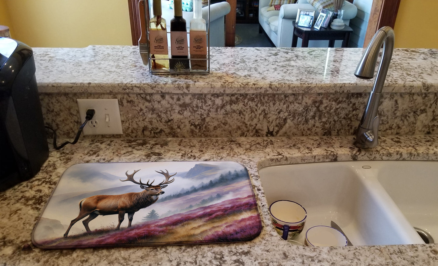 Highland Red Deer Dish Drying Mat