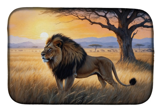 Buy this Lions at Dawn Dish Drying Mat