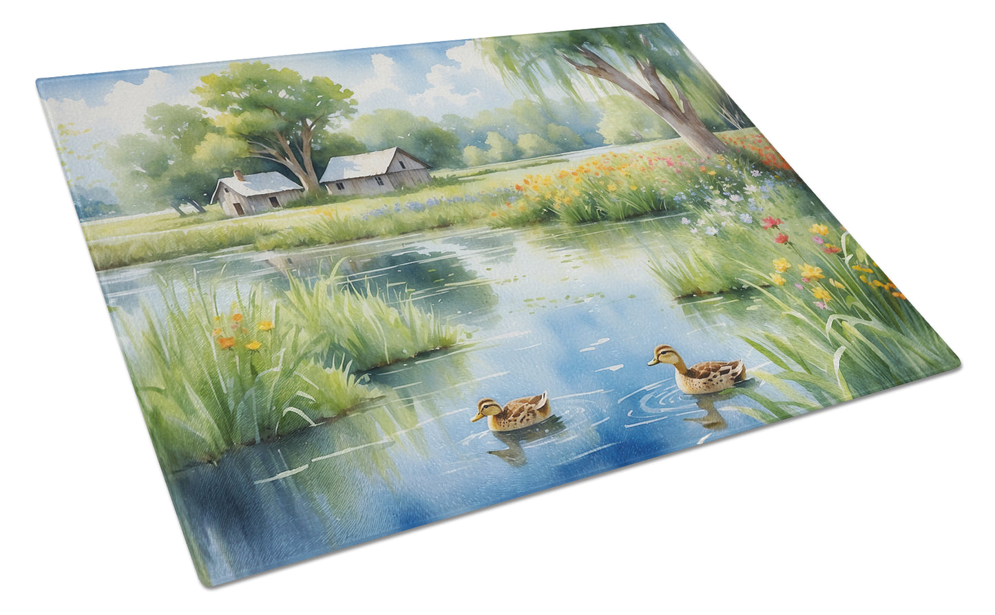 Buy this Mother Duck Glass Cutting Board