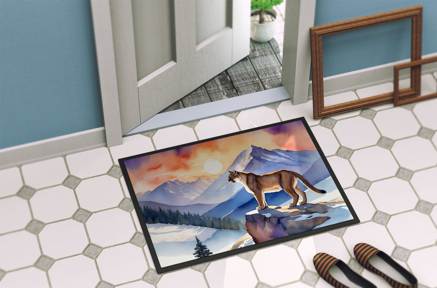 Mountain Majesty Lion Doormat