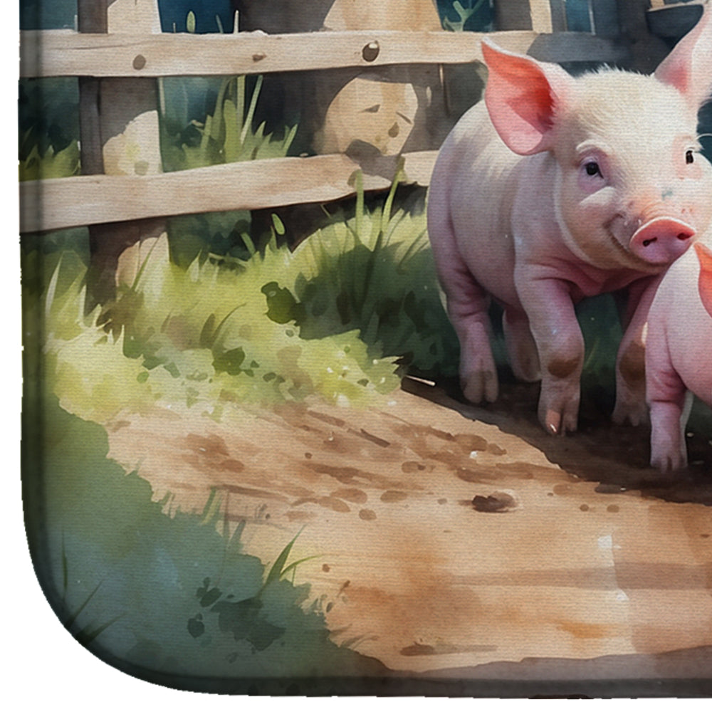 Piglets in the Mud Dish Drying Mat