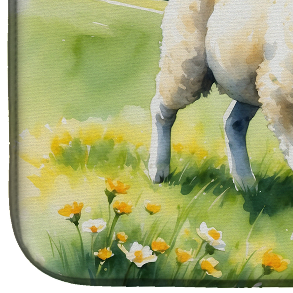 Springtime Lambs Dish Drying Mat