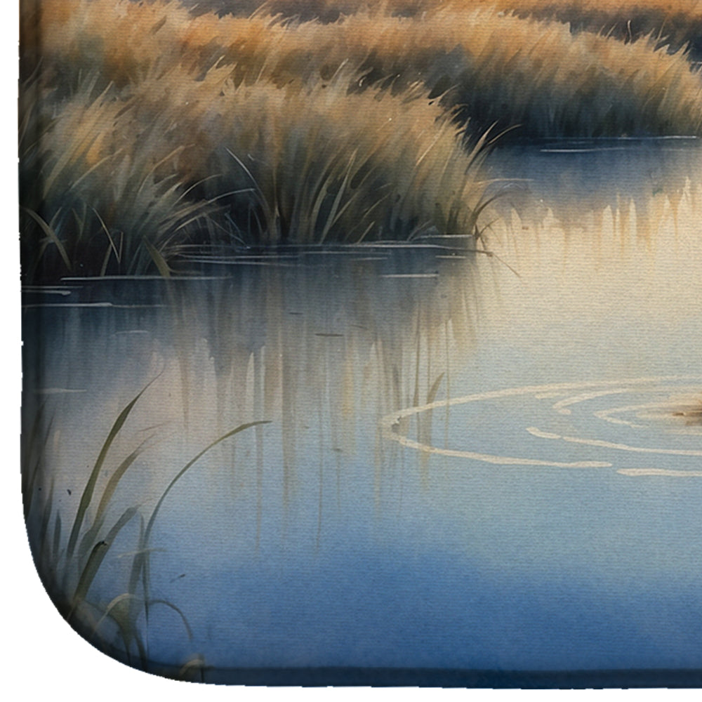 Wetland Wonders Blue Heron Dish Drying Mat